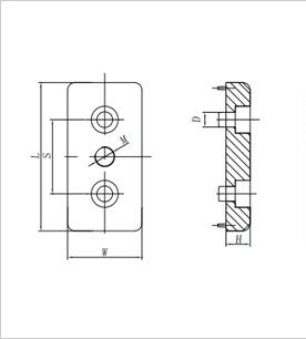鋁型材端面連接板1(長方形) 鋁型材端面連接板1(長方形)