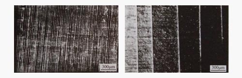 鋁型材陽極氧化膜裂紋對(duì)比圖1