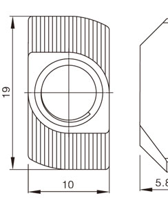 鋁型材T型螺母物理參數1 鋁型材T型螺母物理參數1