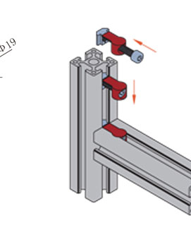 鋁型材內置連接件安裝示意圖1 鋁型材內置連接件安裝示意圖1