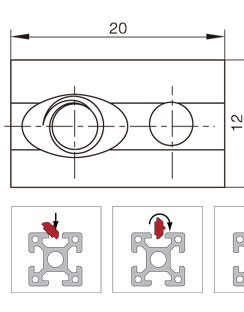 鋁型材彈性螺母物理參數1 鋁型材彈性螺母物理參數1