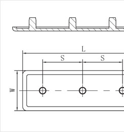 端面封板頂視圖 端面封板頂視圖