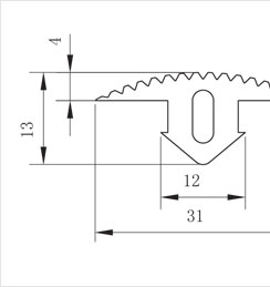 防滑蓋條/防撞條二維圖 防滑蓋條/防撞條二維圖