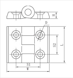 尼龍合頁二維圖 尼龍合頁二維圖
